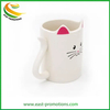 Custom 3D Cartoon Animal Design Porcelain Ceramic Cat Mug, Gift Promotion Gift Mug Cups for Giveaways