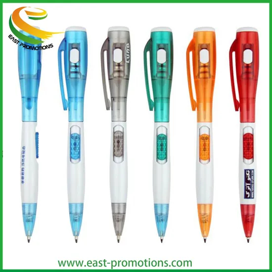 Custom Promotional LED Light Pen Ballpoint Pen for Gifts