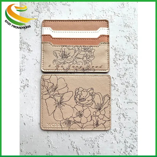 Custom PU Slim Wallet Card Holder Soft Leather Credit Card Holders for Men Women