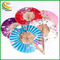 Printing Flowers Round Windmill Cloth Fan