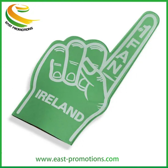 Custom Football Cheering Item EVA Foam Finger Hand Cheering Hand