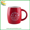 Customized Logo Printing Sublimation Porcelain Ceramic Mug Wine Barrel Big Belly Cup