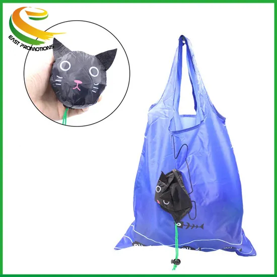 Cartoon Reusable Folding Fabric Promotional Non Woven Shopping Bag