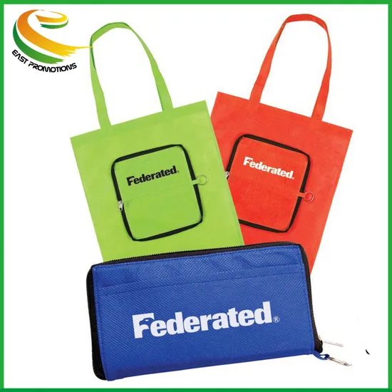 80g Eco-Friendly Recycled Non Woven Foldable Shopping Bag for Supermarket Promotion Packing Advertising