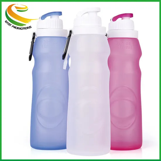 Eco-Friendly Silicone Foldable Sports Water Bottle