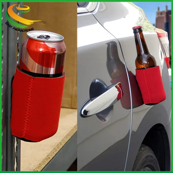 Manufacturer Customized Magnetic Neoprene Collapsible Can Cooler Stubby Holder