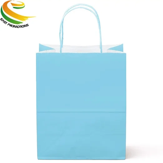 Colorful Kraft Gift Paper Bag Paper Shopping Bag with Twisted Handle 