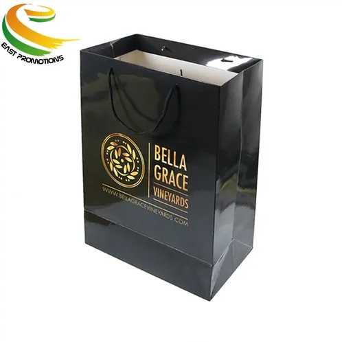 Custom Promotional Eco Recycled Cardboard Art Paper Gift Packing Bag with Lamination