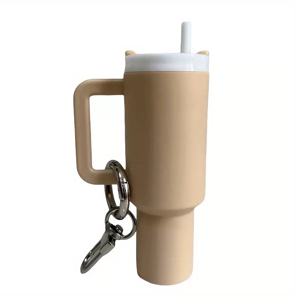 2025 NEW Arrival Mini Tumbler Keychain Chapstick Holder Mini Cup Keychain for Stanley Cup Accessories, Lip Balm Holder