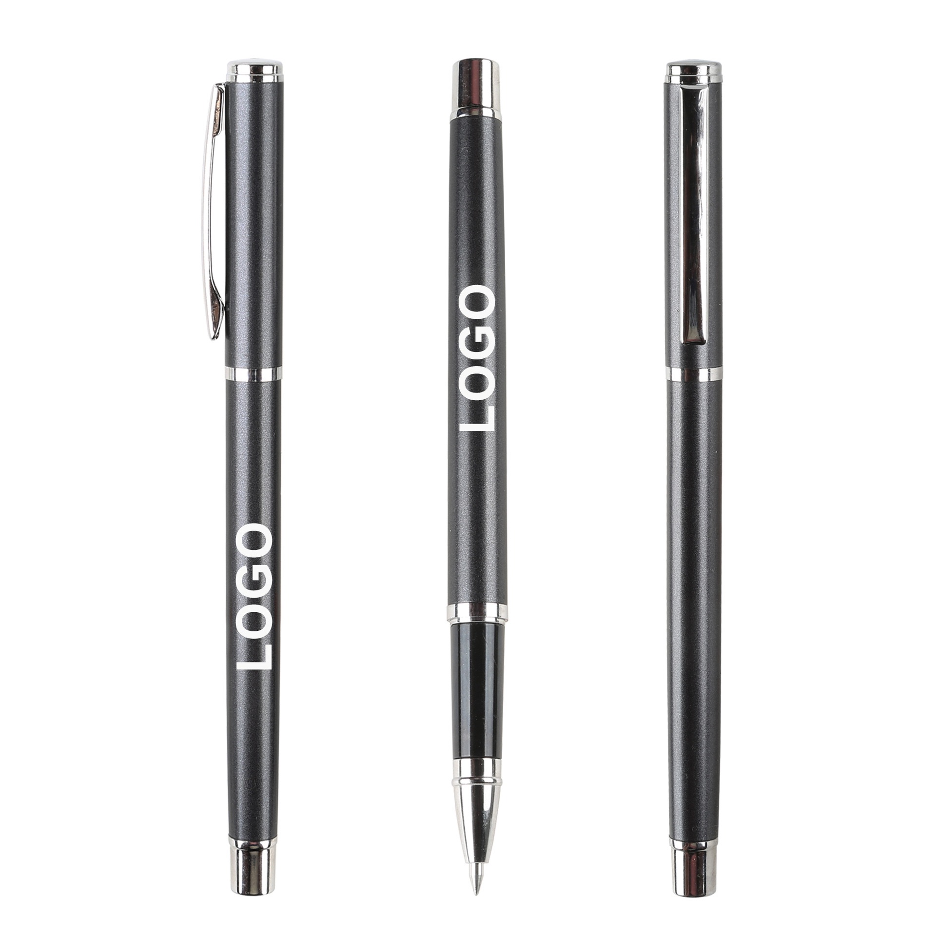 Wholesale Spot Office Stationery Gel Pen Advertising Laser Logo Promotion Metal Business Signature Pen