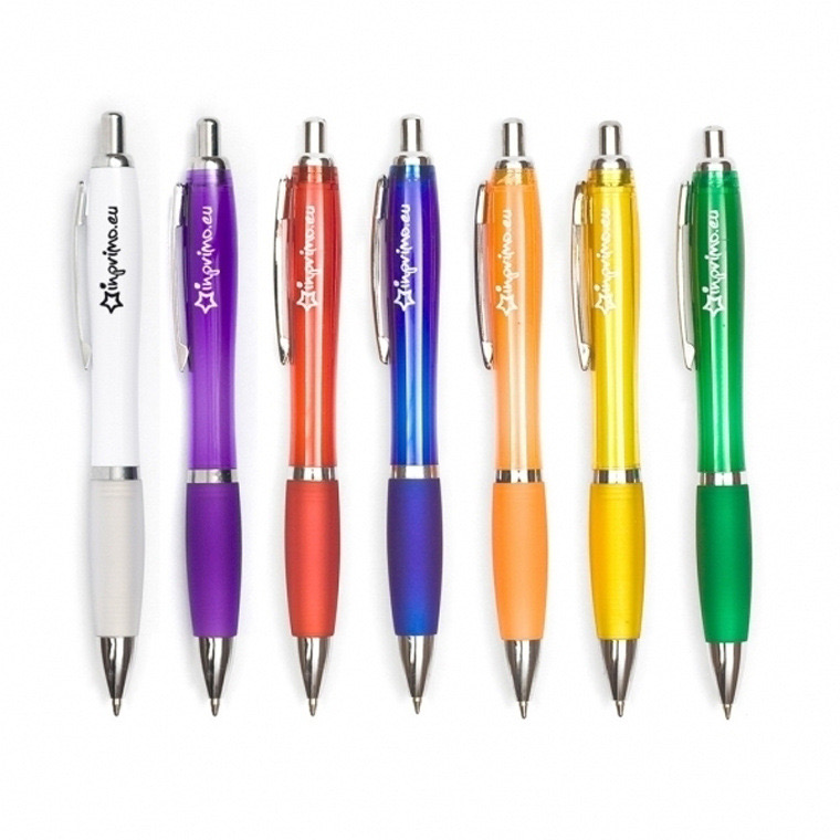 Custom Logo Printed Advertising Promotional Plastic Pressed Ball Pens for Gifts