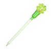 Custom Logo Printed Advertising Plastic Love Shaped LED Light Ballpoint Pen for Christmas Halloween Kids Gifts 