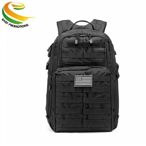 High-Capacity Hiking Military Style Bag, Camouflage Tactical Molle Backpack for Travel