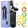 Custom 750ml BPA Free Plastic Tritan Smken Mouth Fragrance Drink Air Flavoured Up Water Bottle Wtih Fruit Flavor Pod Capsules