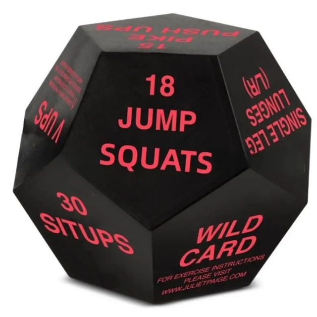 Custom 12 Sided Workout Yoga Anti Stress Game Cube Fitness Pu Foam Exercise Dice