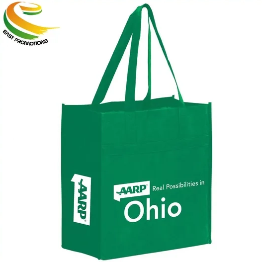Custom Logo Printed Eco-friendly Ecological Bag Large Nonwoven Shopping Tote Bag for Supermarket
