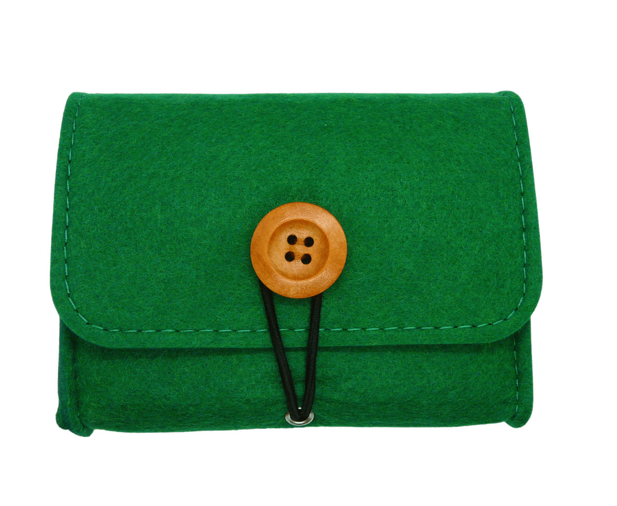 Felt Doterra Pouch With Wooden Buttons Holds 6 Roller Bottles Or 4 Vials 15ml Oil Bottles