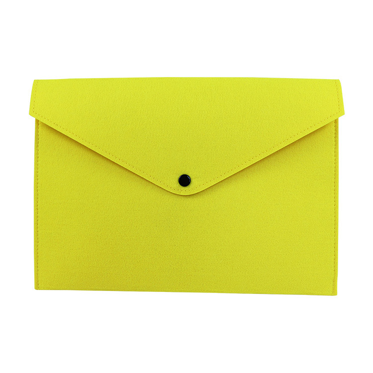 Customized Logo Felt File Folder Paper Envelope A4 Office Document Folders