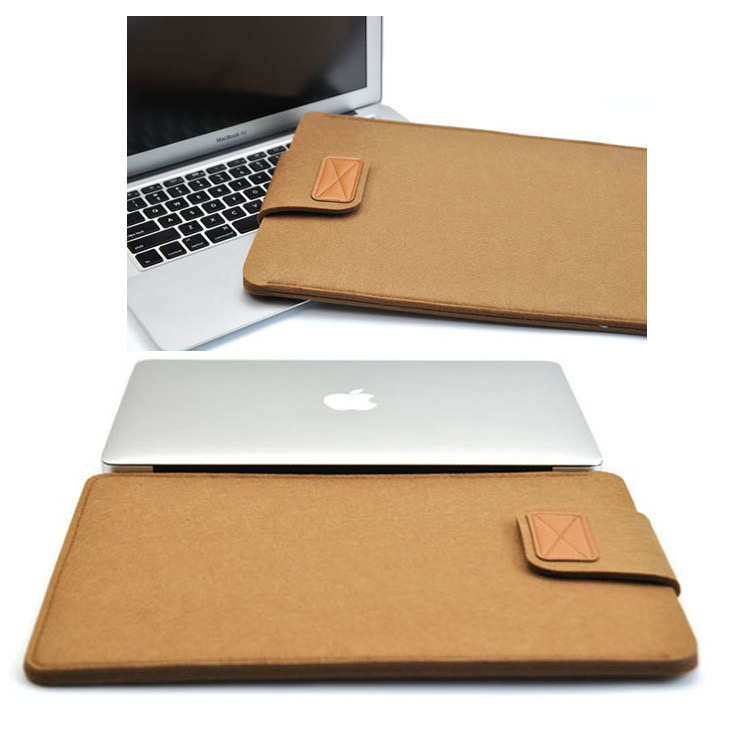 Wholesale Portable Fashion Laptop Bag Wool Felt Sleeve Case Computer Cover