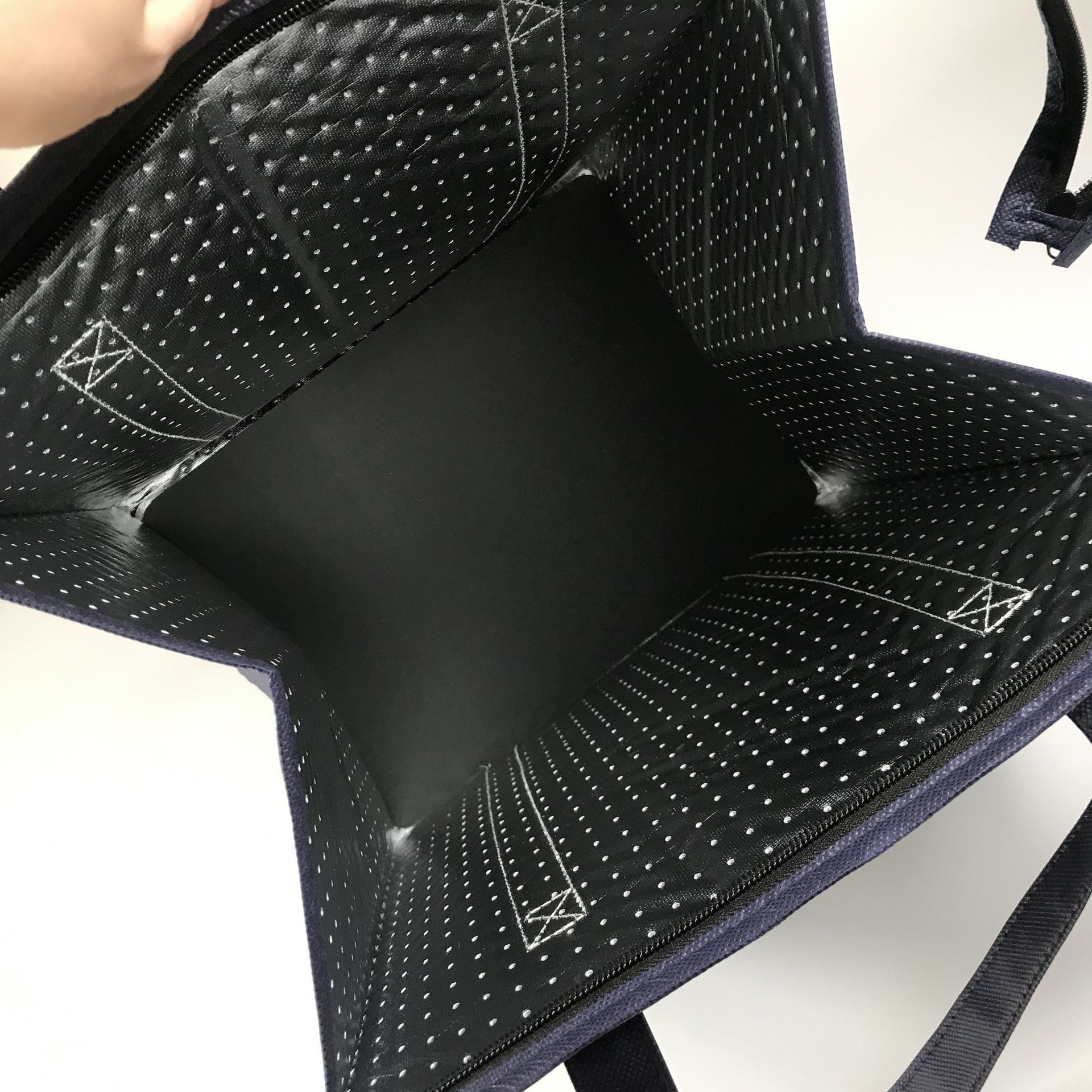 Custom Hot Pressed Non Woven Insulated Tote Cooler Bag Insulated Grocery Shopping Bags