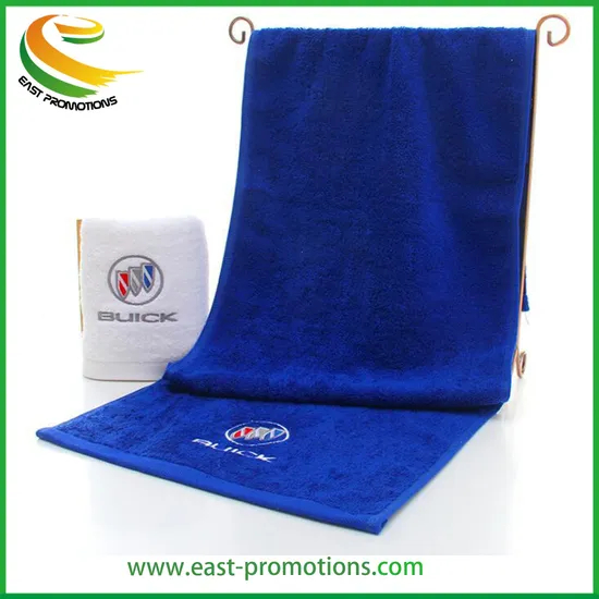 100% Cotton Terry Jacquard Hotel Bath Towel with Logo Embroidered