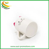 Custom 3D Cartoon Animal Design Porcelain Ceramic Cat Mug, Gift Promotion Gift Mug Cups for Giveaways