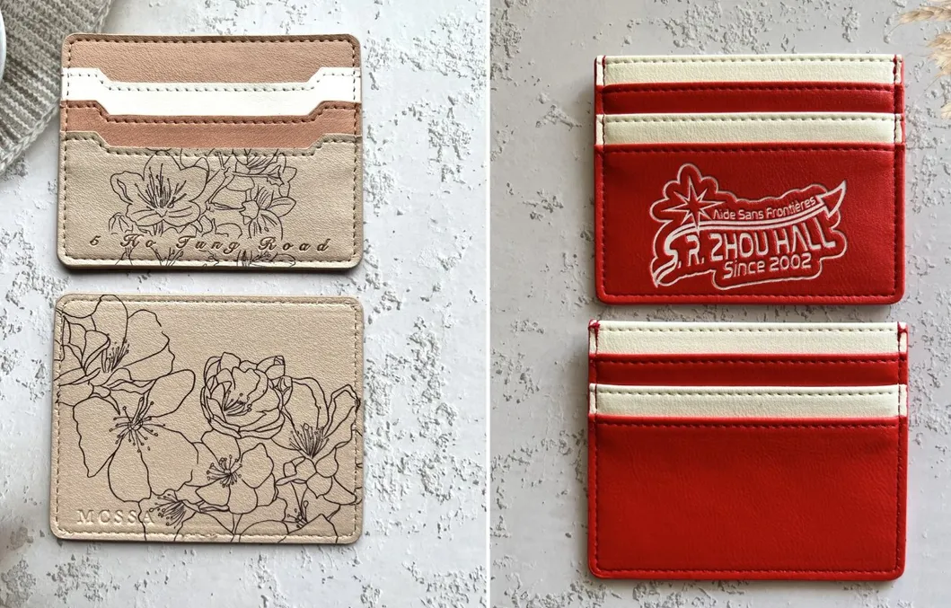 Custom PU Slim Wallet Card Holder Soft Leather Credit Card Holders for Men Women