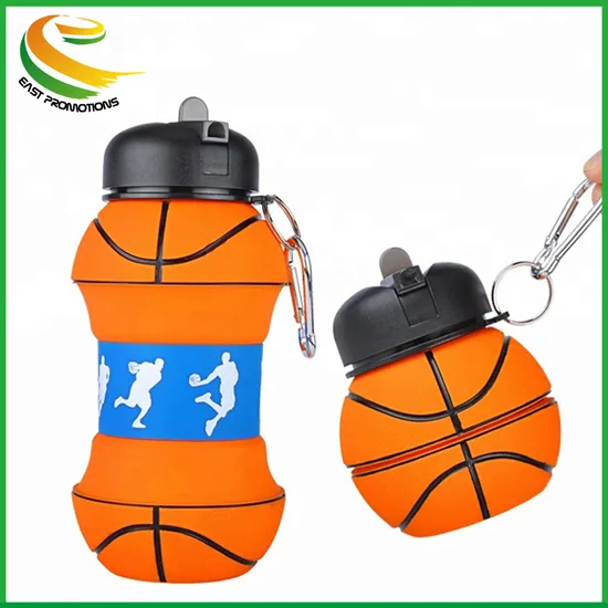 Amazon BPA Free Portable Expandable Travel Sports Drinking Silicone Collapsible Foldable Folding Water Bottle