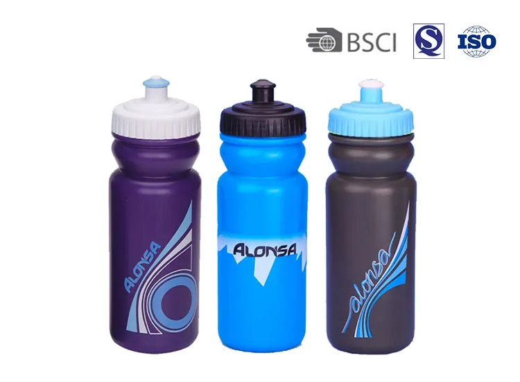 China Factory Plastic Sports Bottle 500ml PE Bottle BPA Free Squeeze Water Bottle