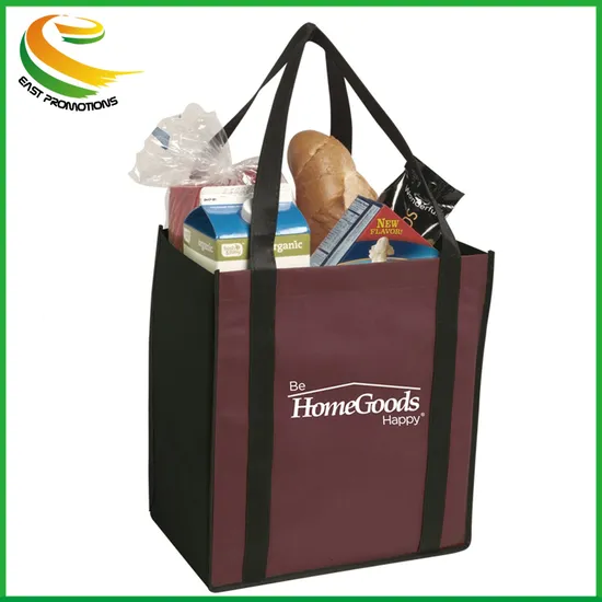 Custom Printed Reusable Large Non-Woven Tote Bag Handbag with Long Stronger Handle