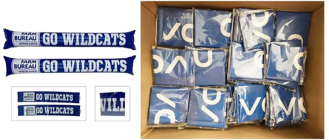 Factory Custom Pen Shape PE Inflatable Cheering Air Sticks for Promotional Gifts