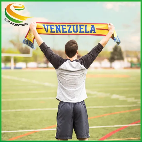 Knitted Jacquard Term Soccer Football Fans Scarf