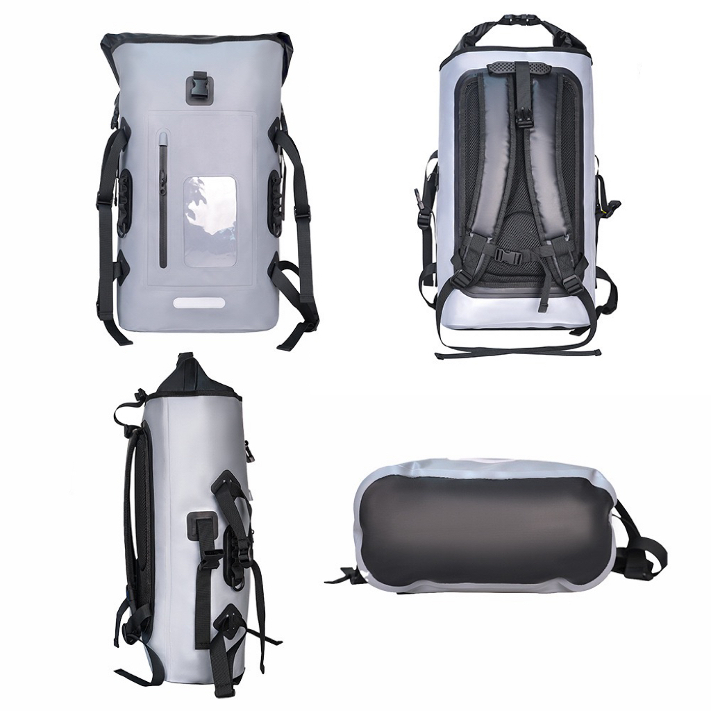 2024 NEW 32L PVC Heavy Duty Roll-Top Waterproof Camping Dry Bag Backpack