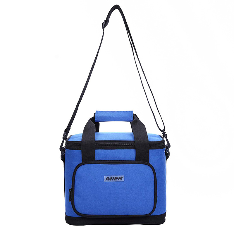 Wholesale Insulated Thermal Aluminum Foil Food Take-out Lunch Picnic Camping Box Tote Shoulder Cooler Bag