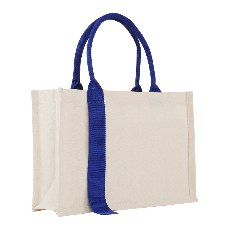 Manufacturer Wholesales Large Capcity Eco Friendly Canvas Tote Bag with Logo Print