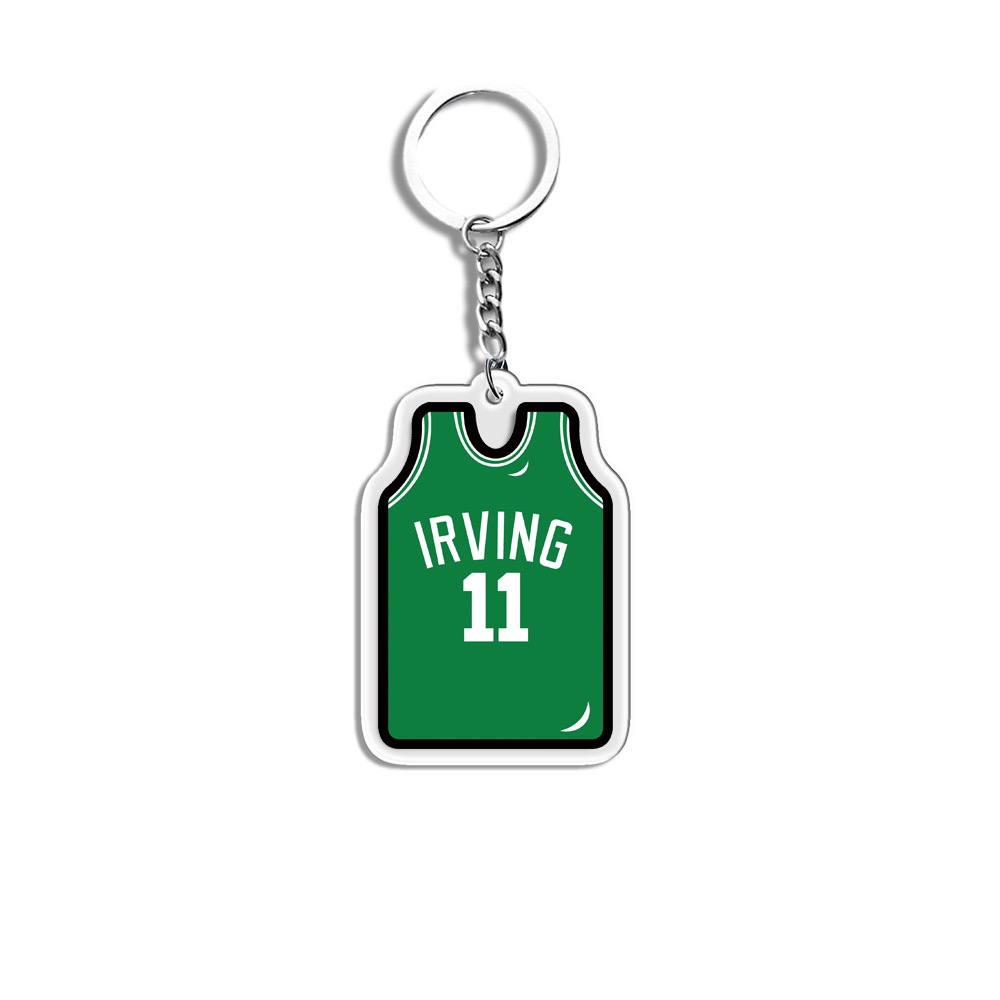 Wholesale Acrylic Basketball Star Jersey Keychain Plastic Acrylic Car Key Chain Pendant for Gifts