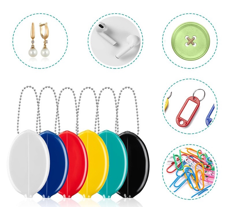 Custom LOGO Japan Hot Blank Rubber Coin Case Keyring PVC Silicone Squeezes Coin Purse With Keychain