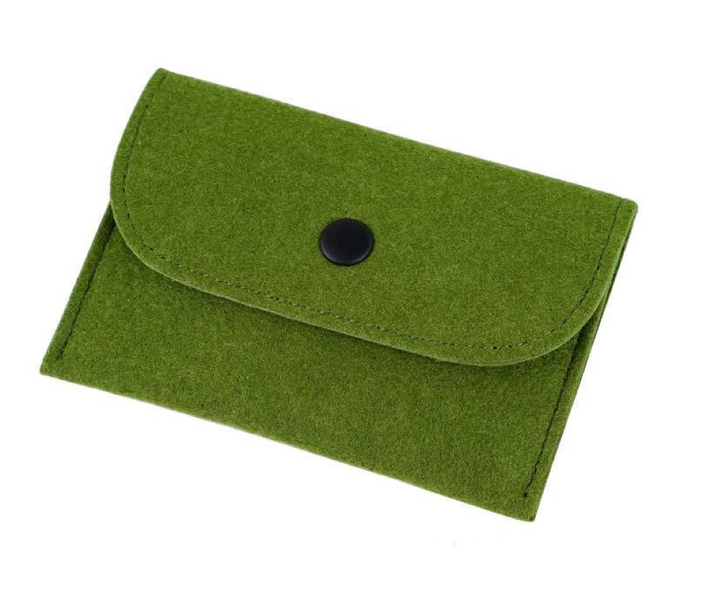 Felt Coin Purse Unisex Cute Felt Mini Coin Purse Wallet Casual Small Bags Key Card Money Holder