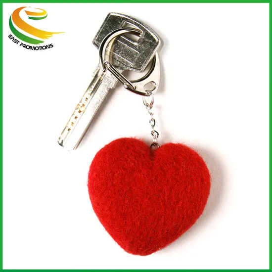 Promotional Cheap Wool Polyester Felt Keychain