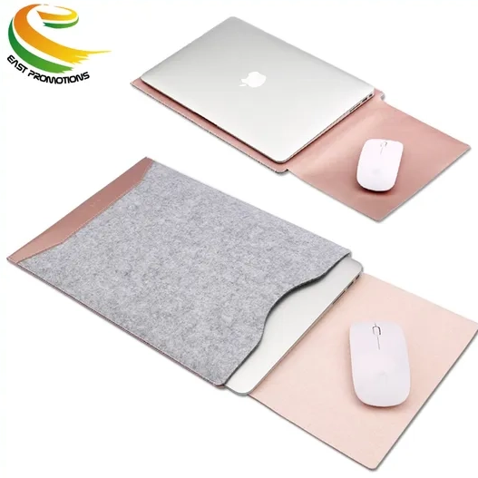 Waterproof Computer Pu Leather Laptop Sleeve Bag 11/12 "Portable Mouse Pad Laptop Case 