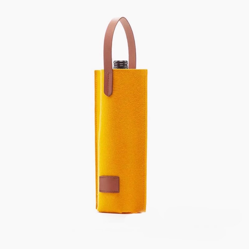 Felt Single Wine Bottle Tote Bag Carrier Bag Wine Cooler Gift for Wine Lovers