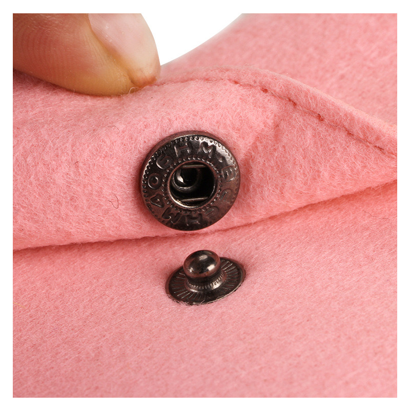 New Fashion Simple Felt Coin Purse Short Felt Wallet Bag Change Pouch