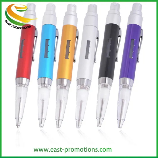 Metal Pen with Mini Perfume Spray, Portable Perfume Atomizer for Business Gifts