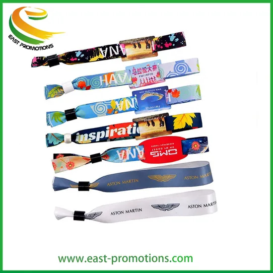 Adjustable Qr Code 13.56MHz Smart Wristbands RFID Fabric Wristband