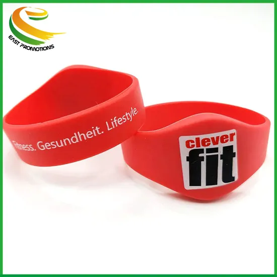Customized Waterproof Silicone RFID Wristband Smart Bracelet for Access Control