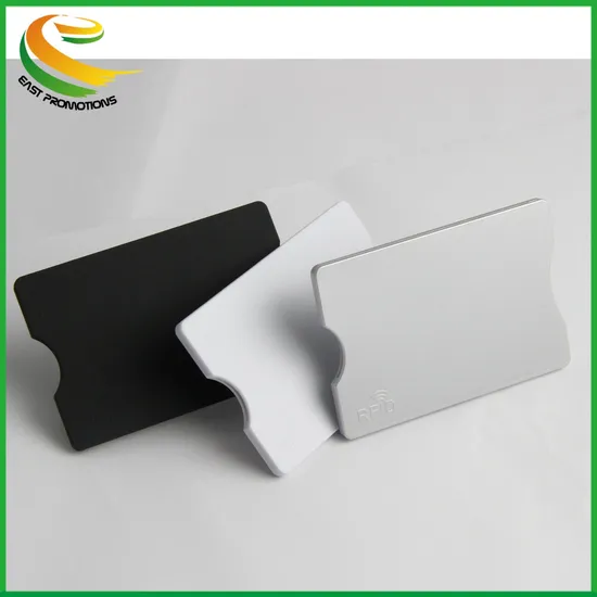 Silk Printing Hard Plastic ABS RFID Blocking Card Sleeve for Credit Card