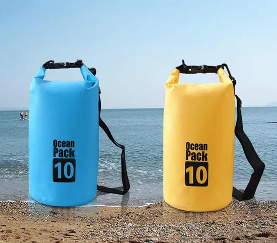 Factory Custom Logo Outdoor PVC Tarpaulin Ocean Pack Tube Waterproof Dry Bag Sack for Promotion