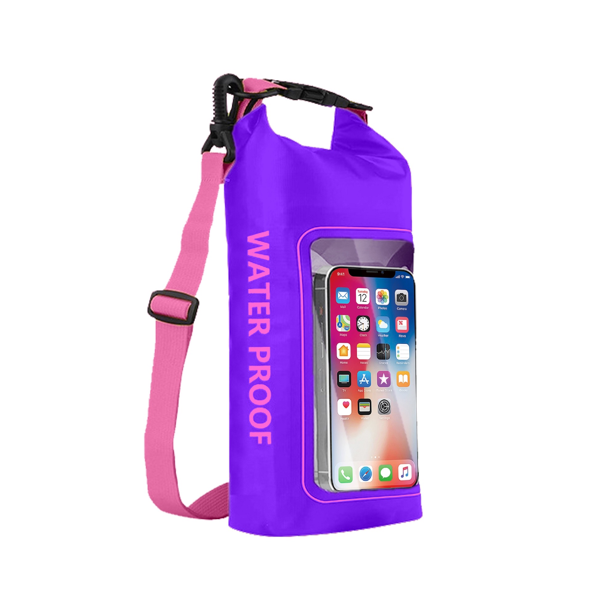 New 2L 5L Mobile Phone PVC Waterproof Bag Outdoor Dry Bucket Bag