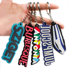 PVC Key Chain Manufacturer Wholesale Soft 2D 3D PVC Rubber Established Logo Design Keychain