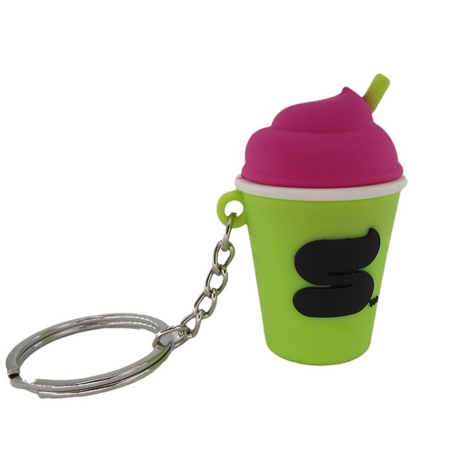 Custom Design 3D Silicone Keychain Popular Soft PVC Rubber Key Chain for Souvenir Gifts